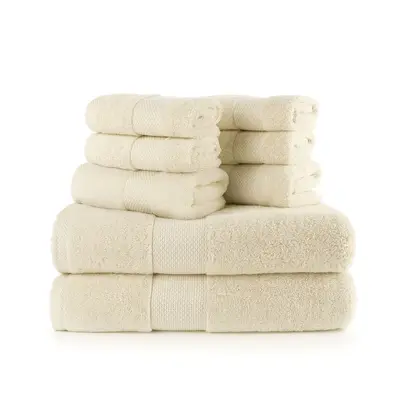 Handtuch- und Badetuch-Set, nicht fusselnd, mit Logo-Anpassung möglich, Hotelbadetücher, Gästehausbadetücher, Beautysalon-Badetücher, Vakuum-Versand mit Etiketten
