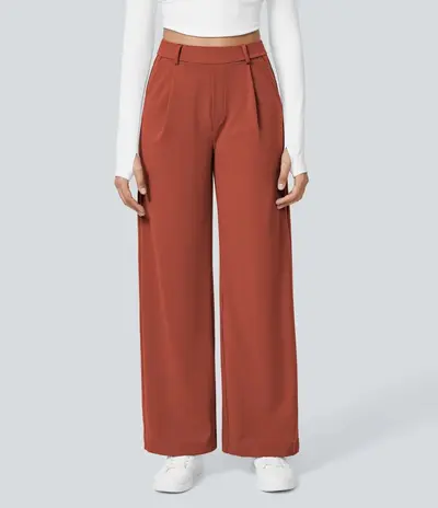 Suit trousers, casual pocket trousers, loose-fit straight trousers - 12