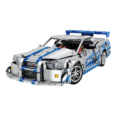 Lego Uyumlu Spor Araba Yapı Seti, GTR Süper Araba, Mekanik Eğitici Oyuncak