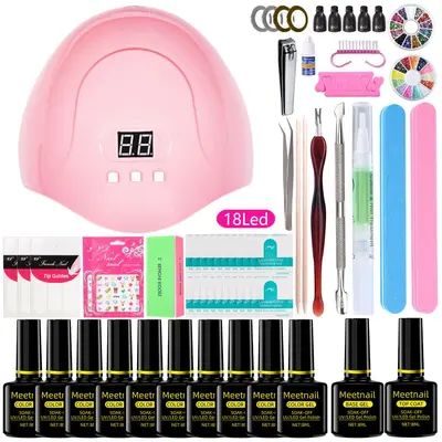亚马逊美甲套装全套diy 美甲工具套装跨境开店家用初学者工厂批发 - 10