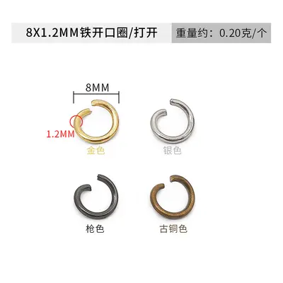 Iron 6-22mm Open Jump Rings and Clasps for Bracelets and Necklaces - 8