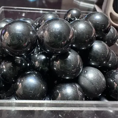 Ferrite Magnet Factory Wholesale Ferrite Black Magnets Magnetic Polished Magnetic Balls Solid Steel Balls