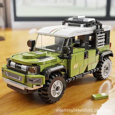 Off-Road Araba Yapı Taşı Seti, Lego Uyumlu, Çocuk Hediyesi