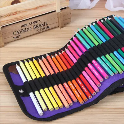 Buntstift-Set, 50 oder 72 Farben, sechseckig