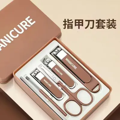 German Nail Clippers Set Large Size Angled Cut - 8