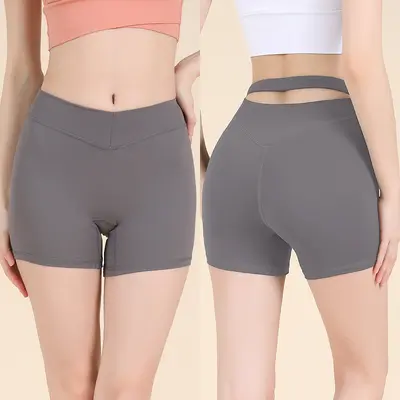 Women's Drawstring Yoga Shorts, Seamless, Butt-Lifting, 3/4 Length - 13