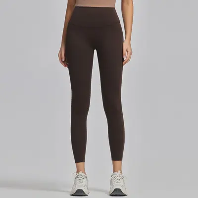 Damen-Yogahose, hoch tailliert, po-formend, schnelltrocknend, lang - 7