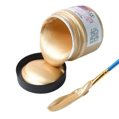 Grenzüberschreitender großer Behälter Perlglanz-Pigment Metallic-Farbset wasserfeste Farbe abriebfeste Goldacrylfarbe