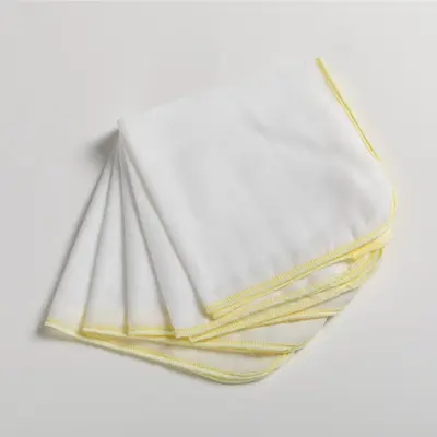 Reine Baumwoll-Gaze-Tücher Baby hochdicht Speicheltuch Baby Spucktuch doppellagig Fütterungstuch Waschtuch kleines quadratisches Handtuch Großhandel - 7