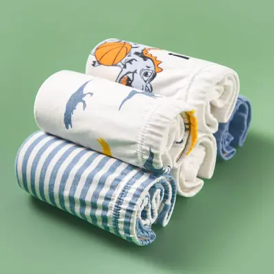 Jungen Boxershorts dünn aus 100% Baumwolle für Grundschüler