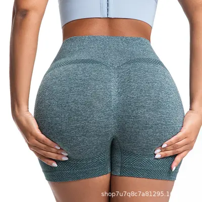 Yüksek Belli Şeftali Kalça Kaldırıcı Fitness Tayt, Nefes Alabilir, Göstermez - 12