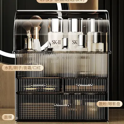Cosmetic storage box acrylic desktop dust-proof large capacity