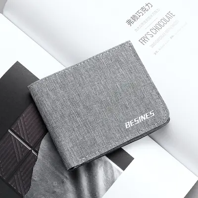 Erkek Karbon Fiber Uzun Cüzdan, Büyük Hacimli İki Katlı - 12