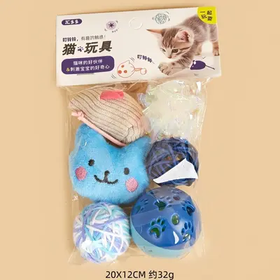 Plush cat toy with interactive entertainment design - 8