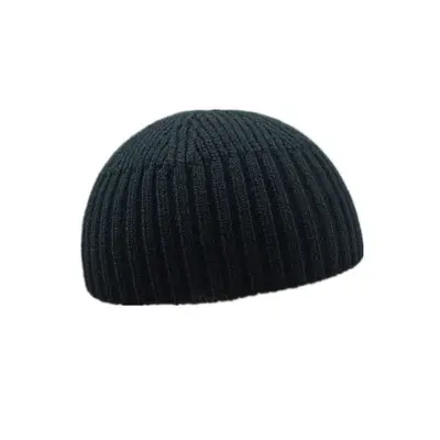 Herren Strickmütze, kurz, helmtauglich, einfarbig, warm - 7