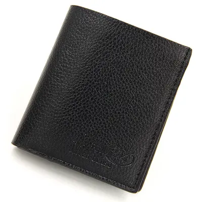 Men's Short Vertical Wallet in Soft PU Leather - 9