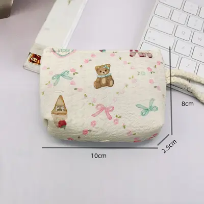 New coin purse hand rope cartoon coin bag bracelet small wallet cute girl mini storage bag handbag manufacturer