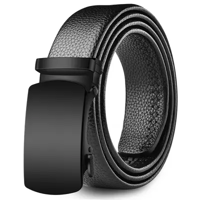 Factory direct sales] Men's belt soft leather automatic buckle daily versatile denim belt men's belt wholesale - 7