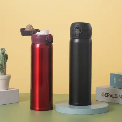 304 paslanmaz çelik termos bardak, kilitli kapaklı, taşınabilir, outdoor ve araç için - 1