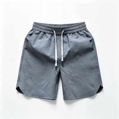Herren-Sommershorts, einfarbige Sportshorts, feinkariert, Strandshorts