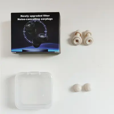 Silicone Filter Earplugs, Noise Reduction Sleep Earplugs, Washable - 13