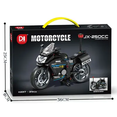 Mingdi K2316 Motorcycle Building Block Assembly Model, Boys Birthday Gift - 8