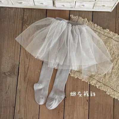 Girls' Cotton Tights Skirt Pants, Spring/Autumn, Ballet Style - 8