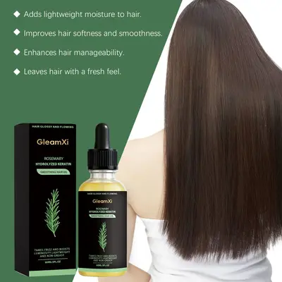 GleamXi rosemary hair care oil with herbal extracts