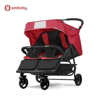 Sundebai T22 Twin Stroller, Reclining and Foldable - 8