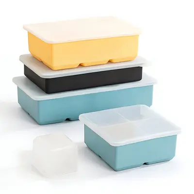 Large silicone ice mold food grade ice cube mold easy release frozen ice ball mold home use ice bar ice maker
