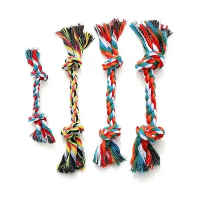 Dog Teething Rope Toy Set, Bite-Resistant Braided Knot with Frisbee - 7