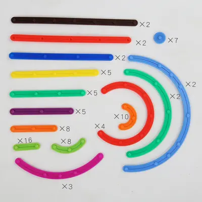 Sınır Ötesi Yeni Tasarım Çocuk Zeka Geliştirici Birleştirilebilir Yapı Blokları Puzzle DIY Sınırsız Şekilli Yaratıcı Yapı Blokları Seti Eğitici Oyuncak