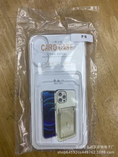 Apple 17 Pro Max clear case with 12 card slots - 7