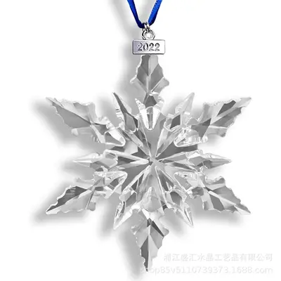 Kristall-Schneeflocken Weihnachtsbaum-Hänger - 13