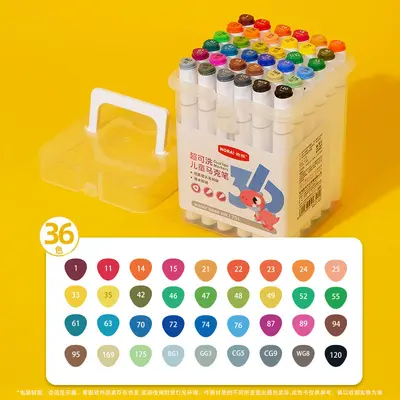 Nuoya Doppelkopf-Marker, 80 Farben, waschbar - 8