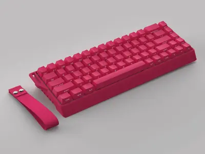 K68 Tri-Mode Bluetooth Mechanical Keyboard, RGB, 68 Keys, Wired and Wireless - 8
