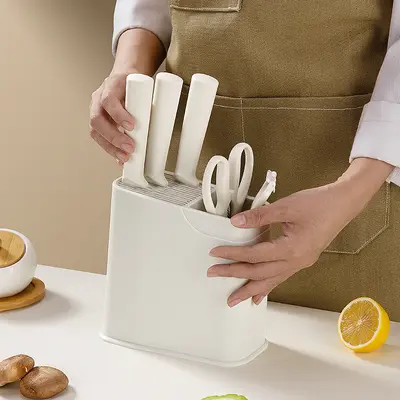 Kitchen knife set combination with slicing knife - 4