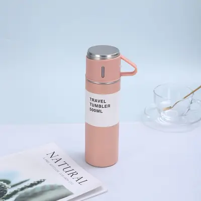 304er Edelstahl-Thermobecher, Geschenkset mit drei Deckeln - 9