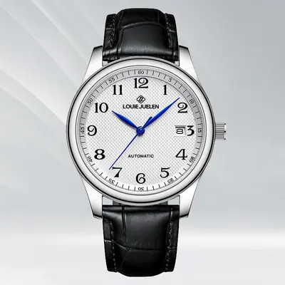 Men's quartz watch, waterproof, flowing second hand - 7
