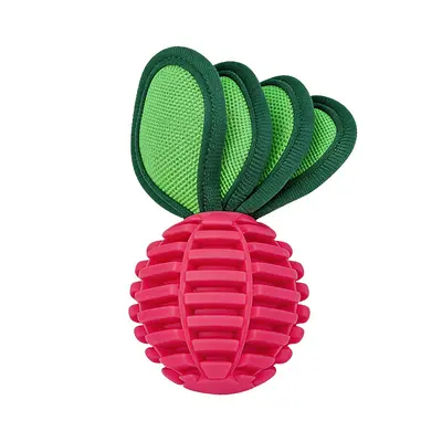 Dog Toy, Indestructible TPU Chew Ball with Squeaker and Treat Dispensing - 10