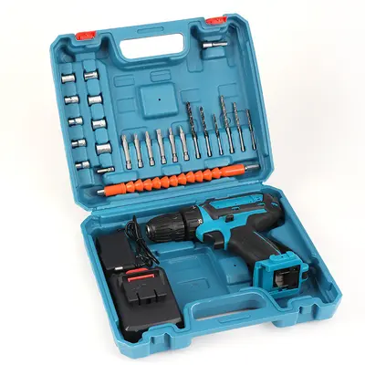 Rechargeable lithium electric drill and screwdriver set