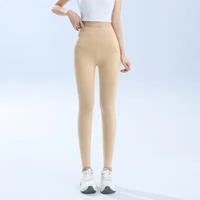 Ultra-Thin Ice Silk Shark Leggings, High Waist, UV Protection, Plus Size - 8