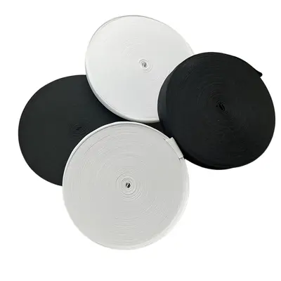 Elastikband 4 cm hohe Elastizität Schwarz Weiß Bekleidungszubehör - 6