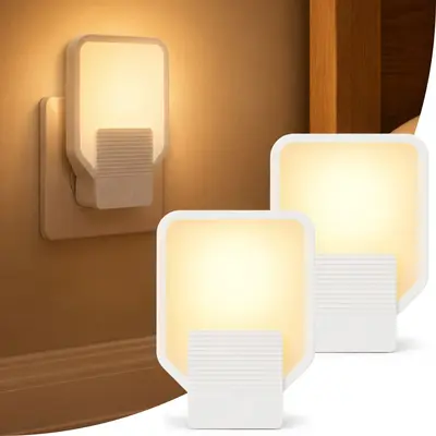 670nm Kırmızı Işıklı LED Uyku Gece Lambası, Hareket Sensörlü, Kısılabilir, Prizli
