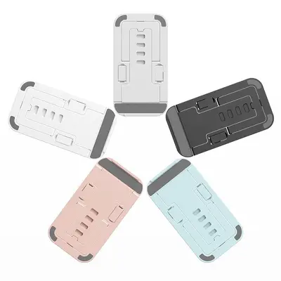 Foldable adjustable desktop phone stand, lazy person's program viewing and live streaming stand, portable multifunctional tablet stand.