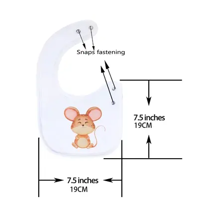 Baby-Dreieckslätzchen aus reiner Baumwolle zum Überziehen