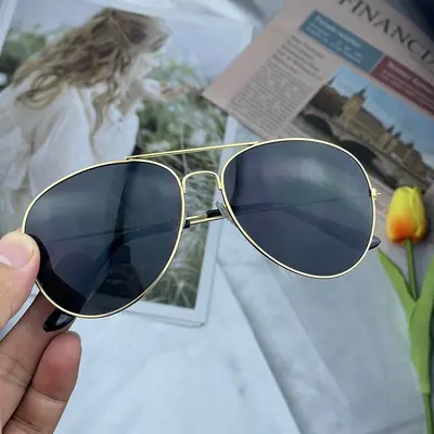 Classic Aviator Reflective Film Frog Mirror Retro Colored Sunglasses Versatile Fashion Sunglasses Manufacturer Wholesale - 8