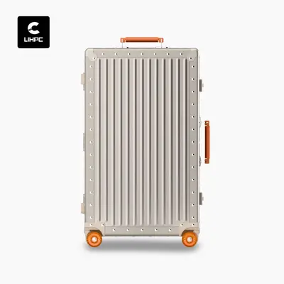 Tam Alüminyum Magnezyum Alaşımı Yüksek Kalite Premium İş Seyahati Bagajı 20 İnç Kabin Bavulu 26 İnç Büyük Kapasiteli Üç Yedi Açılı