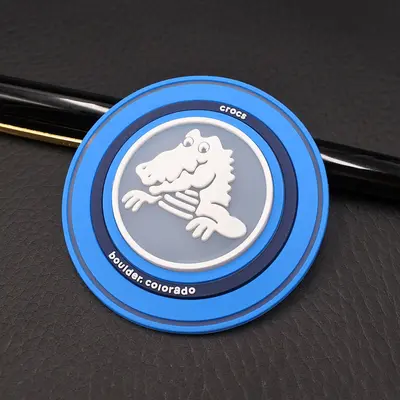 PVC Rubber Label, Silicone Badge for Clothing and Shoes