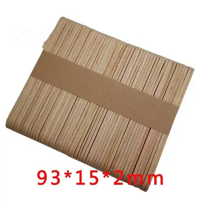 Bunte Holz-Eisstiele, DIY-Bastelmaterial - 12